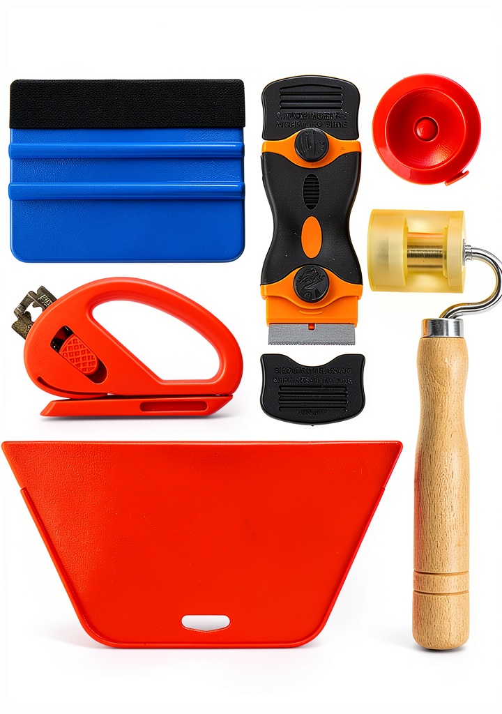 'Art3d wallpaper tool kit with all components displayed on a work surface'