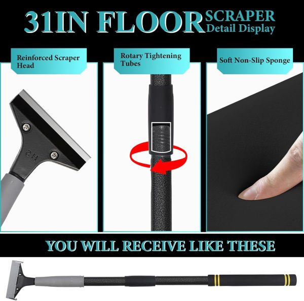 Frebuta Floor Scraper Heavy Duty Iron Pipe Multi Purpose-2