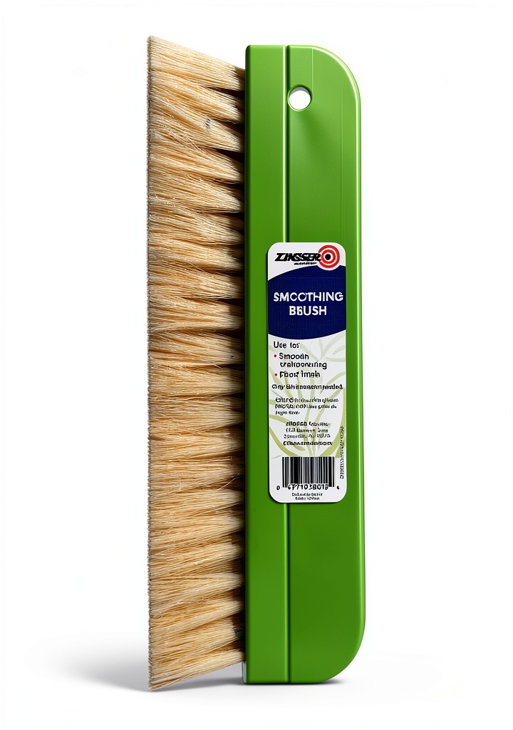 Zinsser smoothing brush in use on a wall surface