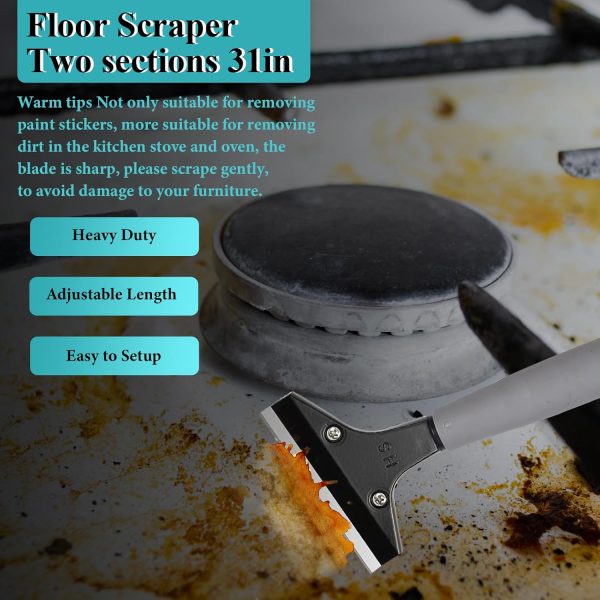 Frebuta Floor Scraper Heavy Duty Iron Pipe Multi Purpose-6