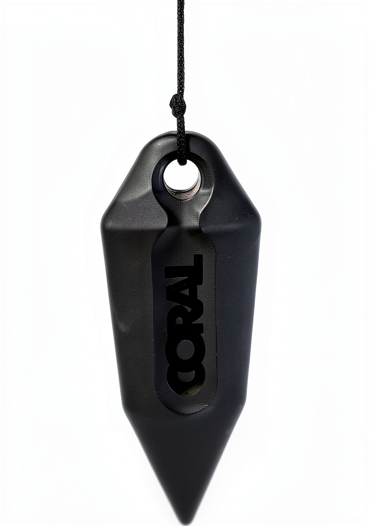 Coral Tools plumb bob in use for wallpaper alignment