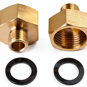 Luzhengyang Gas Stove Adapter Brass 2 Pieces Camping Use-0