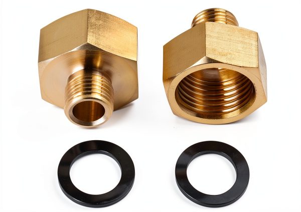 Luzhengyang Gas Stove Adapter Brass 2 Pieces Camping Use-0