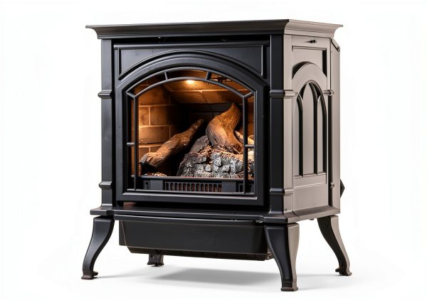 US Stove Co Cast Iron Gas Fireplace Stove Heats 1000 Sq Ft-2