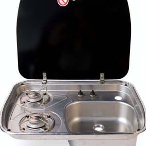 Gas Powered Stainless Steel Stove DYRABREST Home Kitchen-0