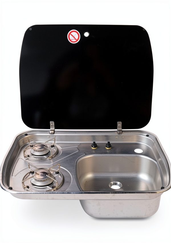 Gas Powered Stainless Steel Stove DYRABREST Home Kitchen-0