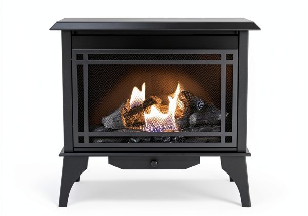 Pleasant Hearth 32-Inch Gas Vent Free Stove Black-1
