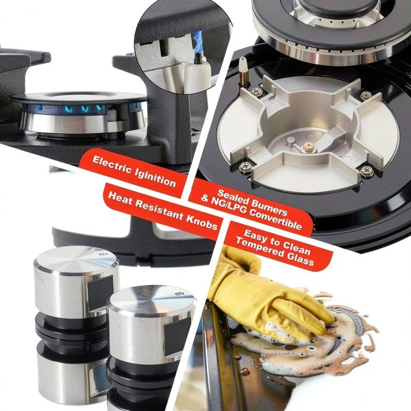 Nardea 30 Inch Gas Cooktop with 5 Burners-2