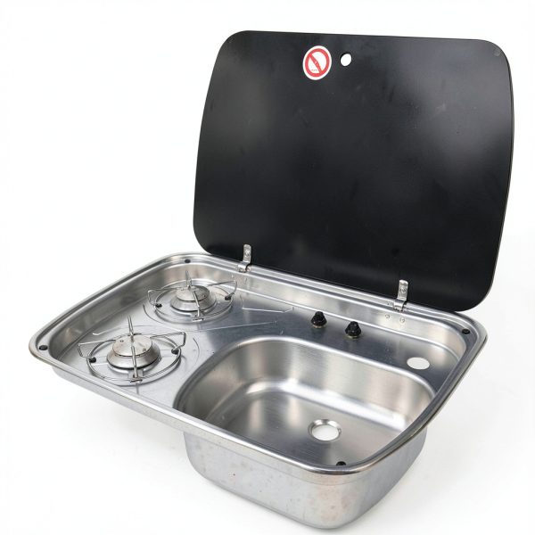 Gas Powered Stainless Steel Stove DYRABREST Home Kitchen-3
