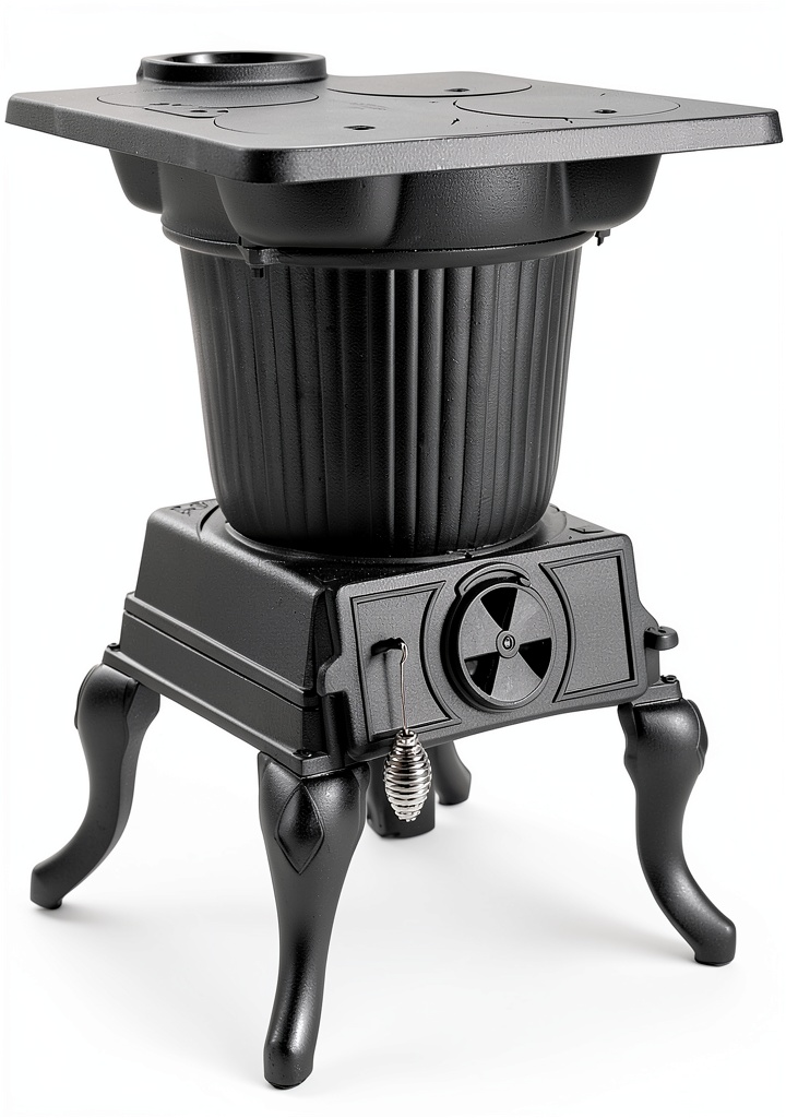 Coal burning cast iron stove by Vogelzang
