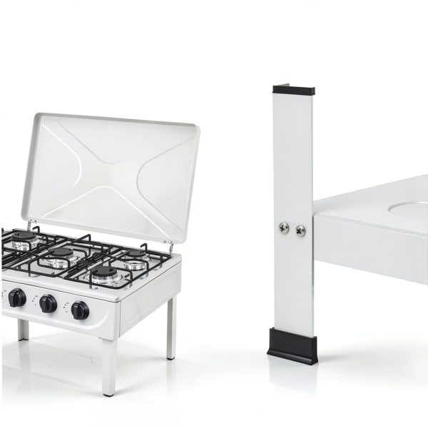 ZBXGJKSY 5 Burner Gas Stove Portable Steel-5