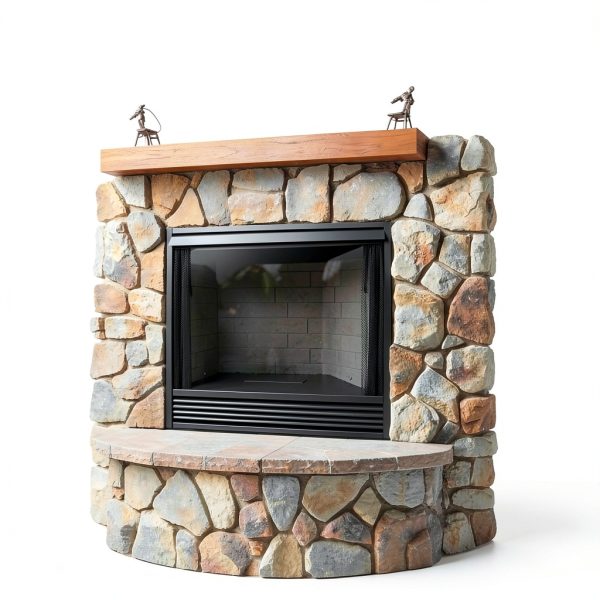 Ventless Gas Fireplace ProCom Metal WallMount-3