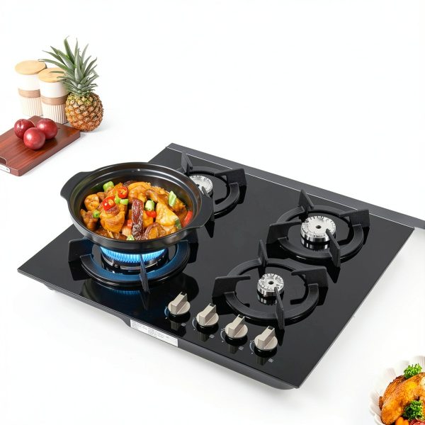 Tempered Glass Gas Stove HGRROE 4‑Burner Portable-2