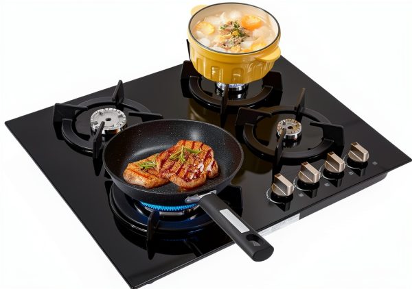 Tempered Glass Gas Stove HGRROE 4‑Burner Portable-0