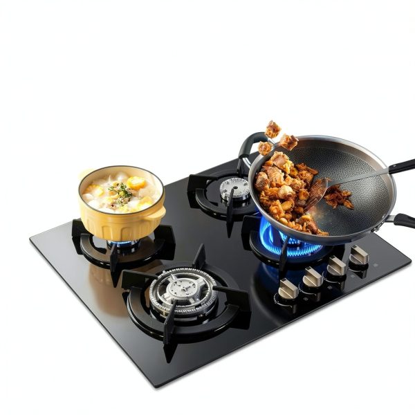Tempered Glass Gas Stove HGRROE 4‑Burner Portable-3