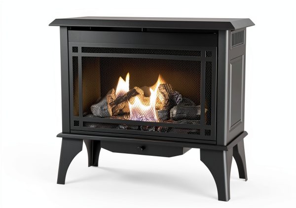 Pleasant Hearth 32-Inch Gas Vent Free Stove Black-0