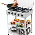 ZBXGJKSY 5 Burner Gas Stove Portable Steel-0