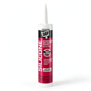 Silicone Sealant DAP Kitchen and Bath White 9.8 Oz Silicone Caulk-0