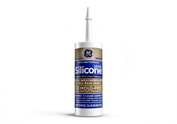GE Silicone 2+ Window and Door Caulk 10.1 oz Light Grey-2