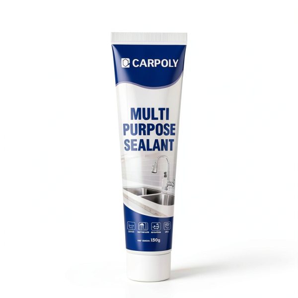 Silicone Caulk Carpoly White 5.29oz Sealant for Kitchen & Bathroom-6
