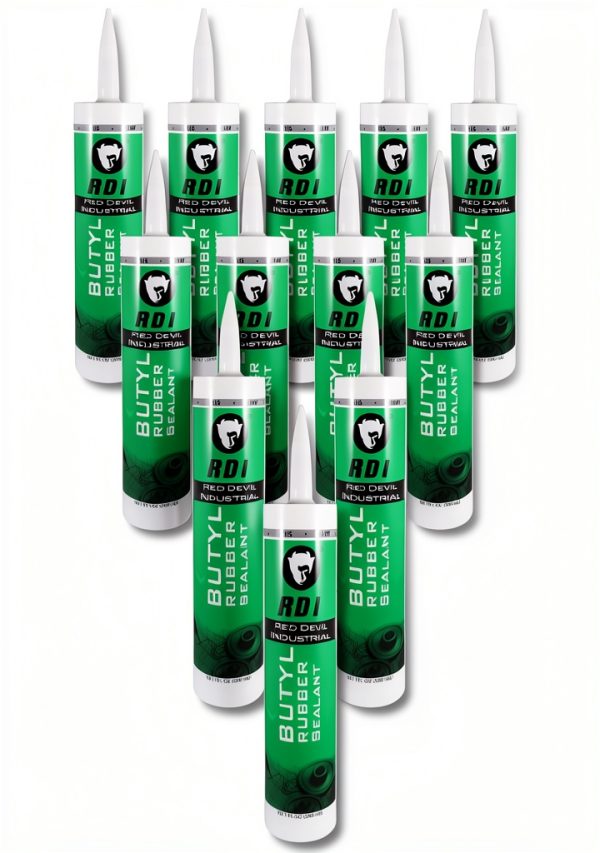Red Devil Butyl Rubber Sealant 0697GI12 RD Pro 10.1 oz Gray Pack of 12-0