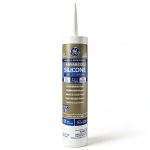 GE Silicone 2+ Window and Door Caulk 10.1 oz Light Grey-0