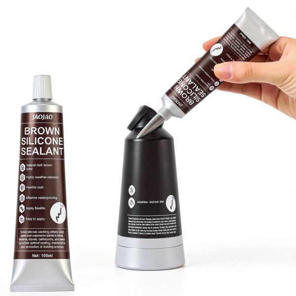 Brown Silicone Caulk JAOJAO 100g Sealant for Interior and Exterior-2